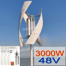 3000W Vertical Helix Generatore per turbina eolica 48V MPPT Hybrid Controller
