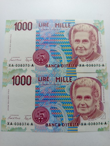 Coppia 1000 lire montessori - 1000,