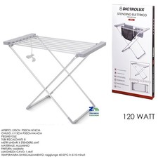 STENDIBIANCHERIA ELETTRICO STRUTTURA IN ALLUMINIO 120 W PIEGHEVOLE SALVASPAZIO