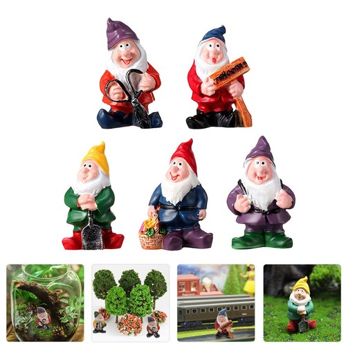 5pcs resina piccoli ornamenti - 5pcs,