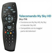 Telecomando Decoder SKY HD e MYSKY 716 UFFICIALE - ORIGINALE usato con batteria