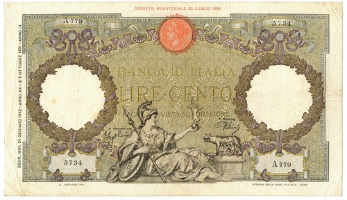100 lire capranesi aquila - lire,