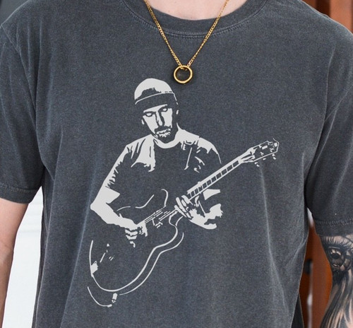 Shirt the edge gibson les - u2,