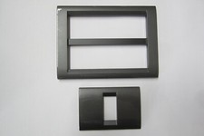 PLACCA GEWISS PLAYBUS  GRIGIO ARDESIA METALLIZZATO A  1  E  12 POSTI