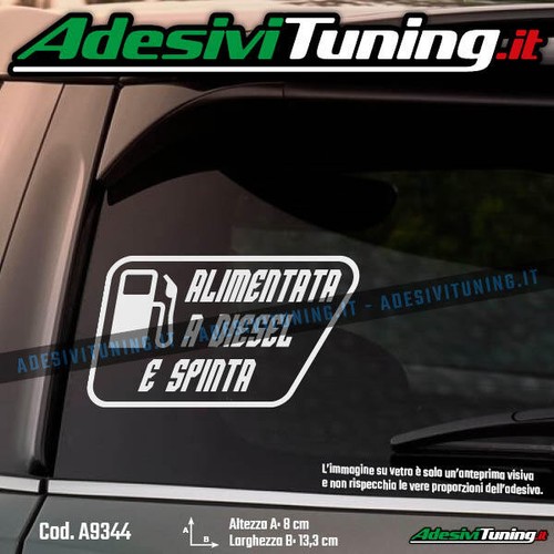 Adesivo alimentata diesel e - a,