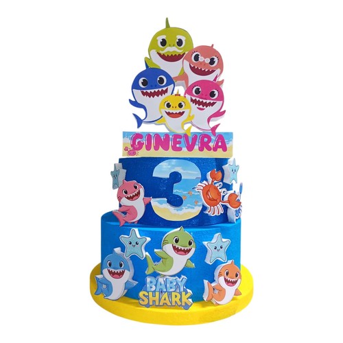 Torta scenografica baby shark - torta,