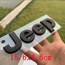 Logo Emblema 3D Jeep Nero