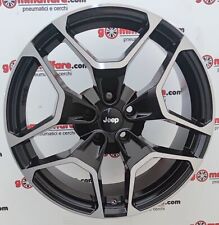 4 cerchi lega nuovi 5x110 jeep r18 nero lucido diamantato lt002536