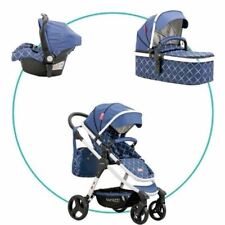 Passeggino Trio "Crossover Classic Blue" con borsa coordinata - Baciuzzi