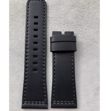 Fit for Sevenfriday Orologio Uomo 28mm Cinturino Pelle Nero