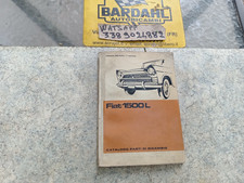 Fiat 1500 L - catalogo ricambi - usato