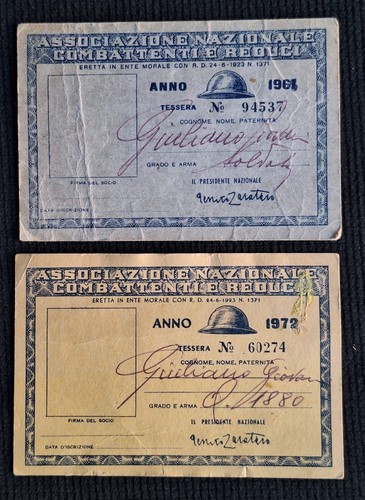 Militaria ww1 tessere - militaria,