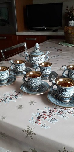 Set tazzine con zuccheriera