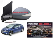 SPECCHIO RETROVISORE RIBALTABILE SX HONDA CIVIC 3/5 P 2006-2011 VERSIONE R-TYPE