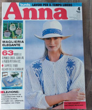 Magazine Rivista Anna Burda N.4  aprile  1994  vintage Con Cartamodelli