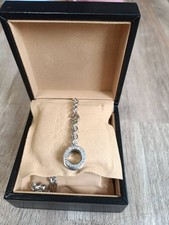 BVLGARI B-zero1 B.zero1 Catena Borsa Charm Bracciale SV925 Argento con Scatola