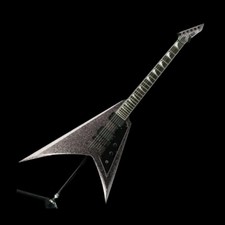 ESP LTD KH-V Kirk Hammett Signature - Black Sparkle - Original Hardcase