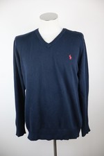 RALPH LAUREN POLO MAGLIONE UOMO TG. XL MAN SWEATER CASUAL  100% COTONE BLU