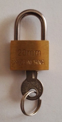 Lucchetto arco ottone - 20, mm