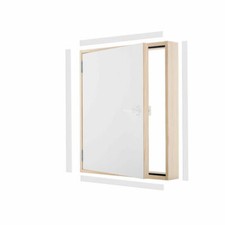 Porta ginocchiera porta battente legno TERMO U=1,22 W/m2K Oman bianco standard