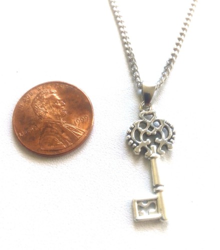 Collana chiave argento - chiave, 27"