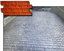 STAMPO per pavimento stampato cemento FINTA PIETRA Concrete texture stamp mat