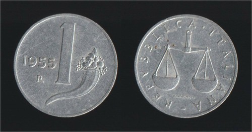 Lira 1955 bilancia e - 1955,