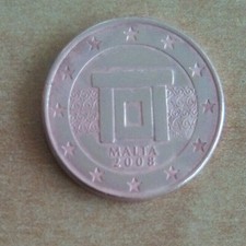 5 Cents MALTA 2008 ALTARE TEMPIO MNAJDRA 5 CENTESIMI DI EURO FDC UNC Divisionale