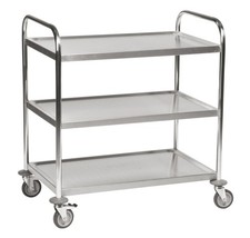 Carrello in acciaio inox  con