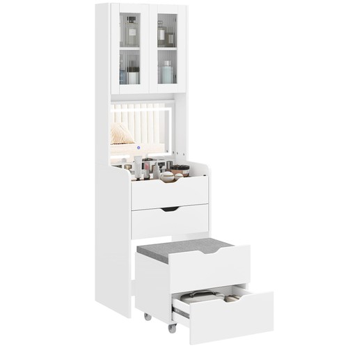 Homcom postazione trucco - postazione, con