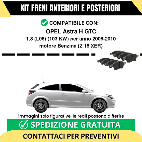 Pastiglie freno ant post - +,