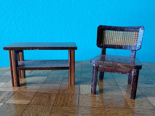 Stuhl tisch wichtelmarke 50er - stuhl,