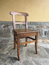 Set 8 sedie stile rustico in legno massiccio di noce