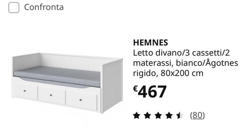 Divano letto ikea hemnes - divano,
