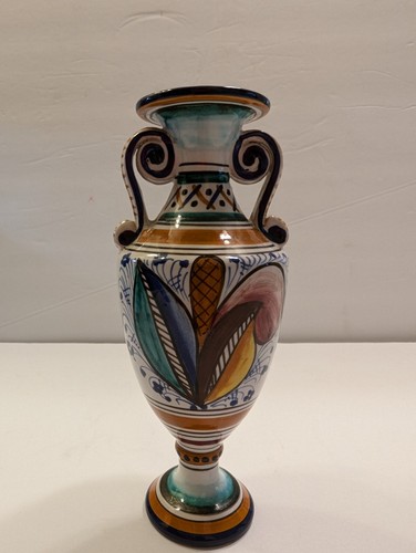 Vaso vintage deruta dipinto - vaso,