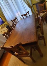 Tavolo e sedie indiane antiche in TEAK