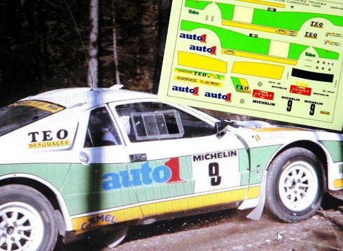 Decal calca lancia - decal, 037