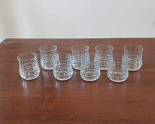 8 bicchieri grandi da whisky Borgonovo in vetro vintage
