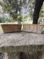 Coppia vasi terracotta giardino anticato – terracotta garden planters