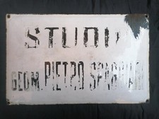 Targa Tabella Insegna Smaltata bombata 40x25