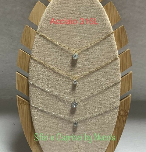 Collana punto luce acciaio - collana,