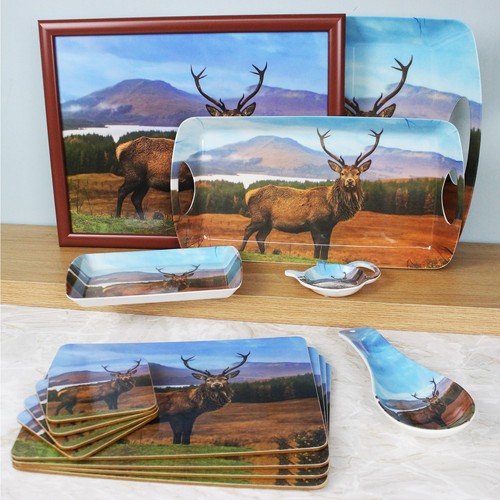 Highlands stag laptray food - stag,