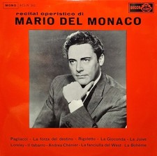 Recital Operistico Di Mario Del Monaco - LP