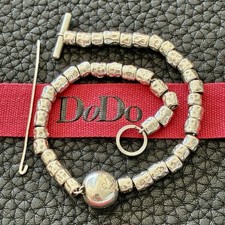 Dodo Pomellato Bracciale Granelli Fuori Produzione Maxi Pepita Argento 18,5 Unis