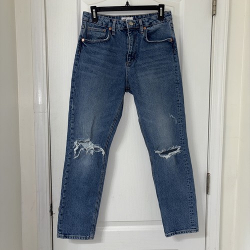 Zara distressed high rise - high,