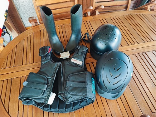 Kit equitazione casco gilet - kit,