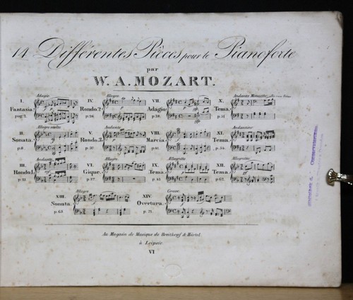 Mozart xiv diff pezzi - mozart,, le