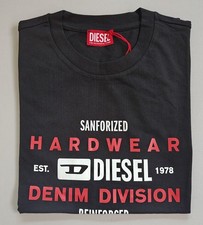 T-shirt DIESEL nera con stampa