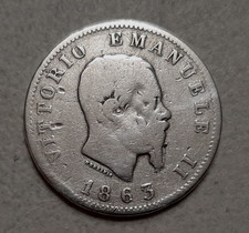 1 LIRA 1863 M VALORE - VITTORIO EMANUELE II - REGNO D'ITALIA