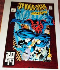 SPIDER-MAN 2099 #1 METAL COVER ORIGINALE MARVEL U.S.A NOT GRADED